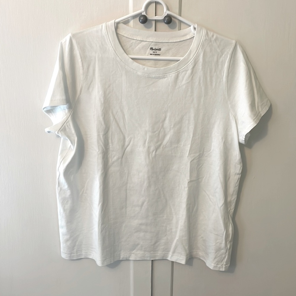 Madewell white tee 100% cotton